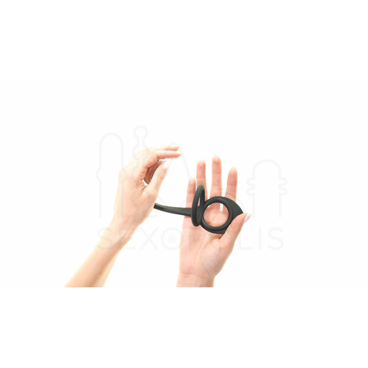 Μεταλλική Πρωκτική Σφήνα με Κόσμημα & Δαχτυλίδι Πέους Tear Drop Ball Stretcher & Jewel Metal Plug - Ασημί by Sexopolis