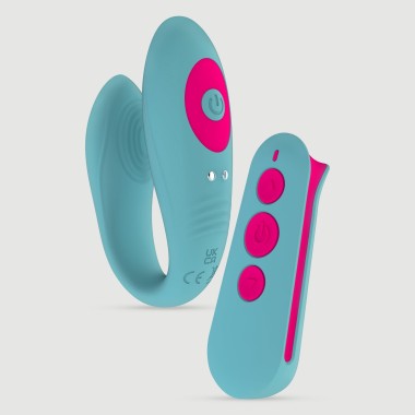 Ασύρματος Δονητής Ζευγαριών Love Signal Lover's Vibe Couples Remote Controlled Vibrator - Μπλε