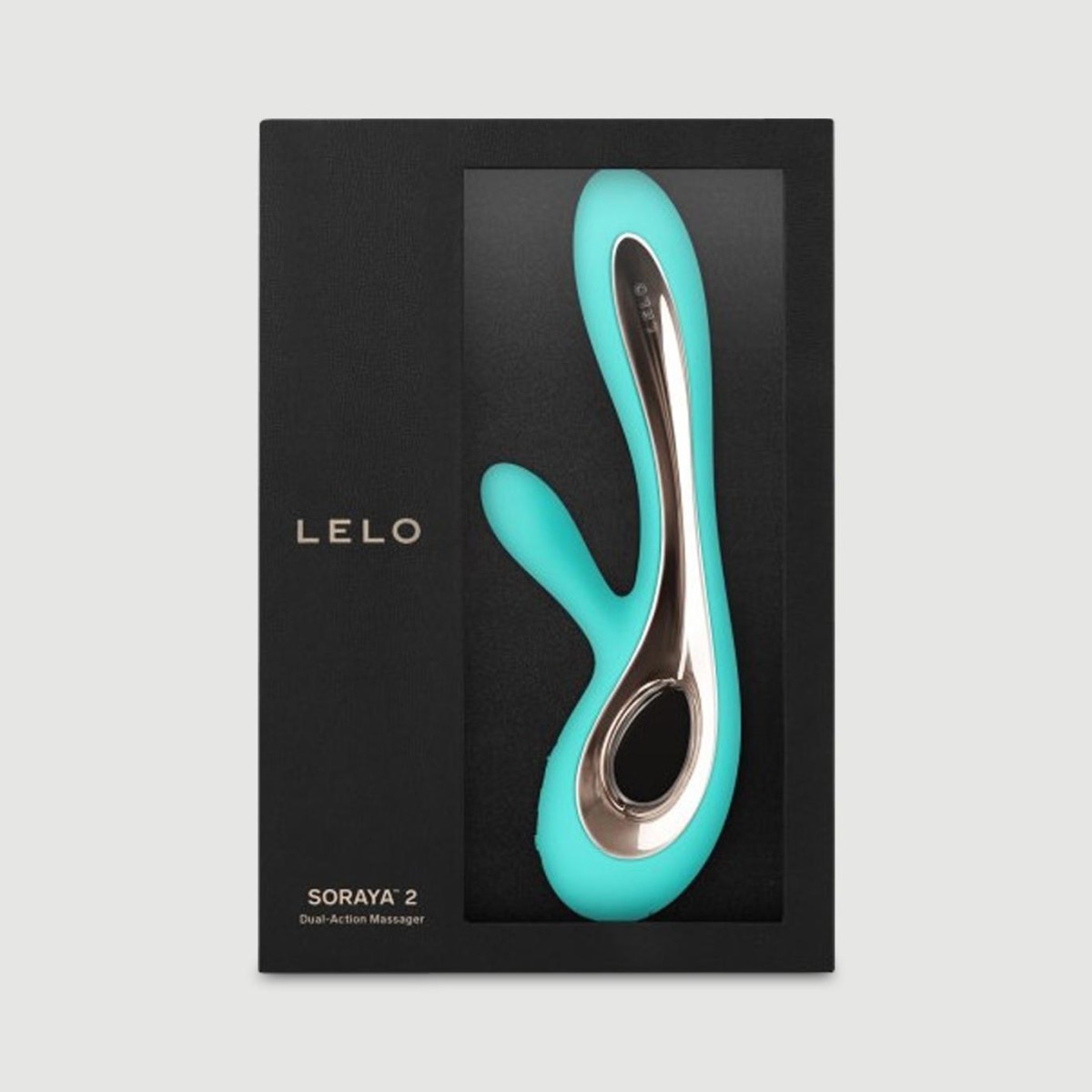 Lelo Soraya 2  Premium Silicone Rabbit Vibrator - Light Blue by Sexopolis