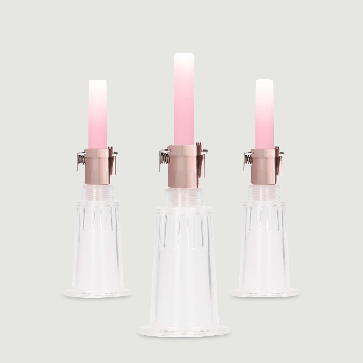 Medium Automatic Rechargeable Nipple & Clitoral Pump Set by Sexopolis