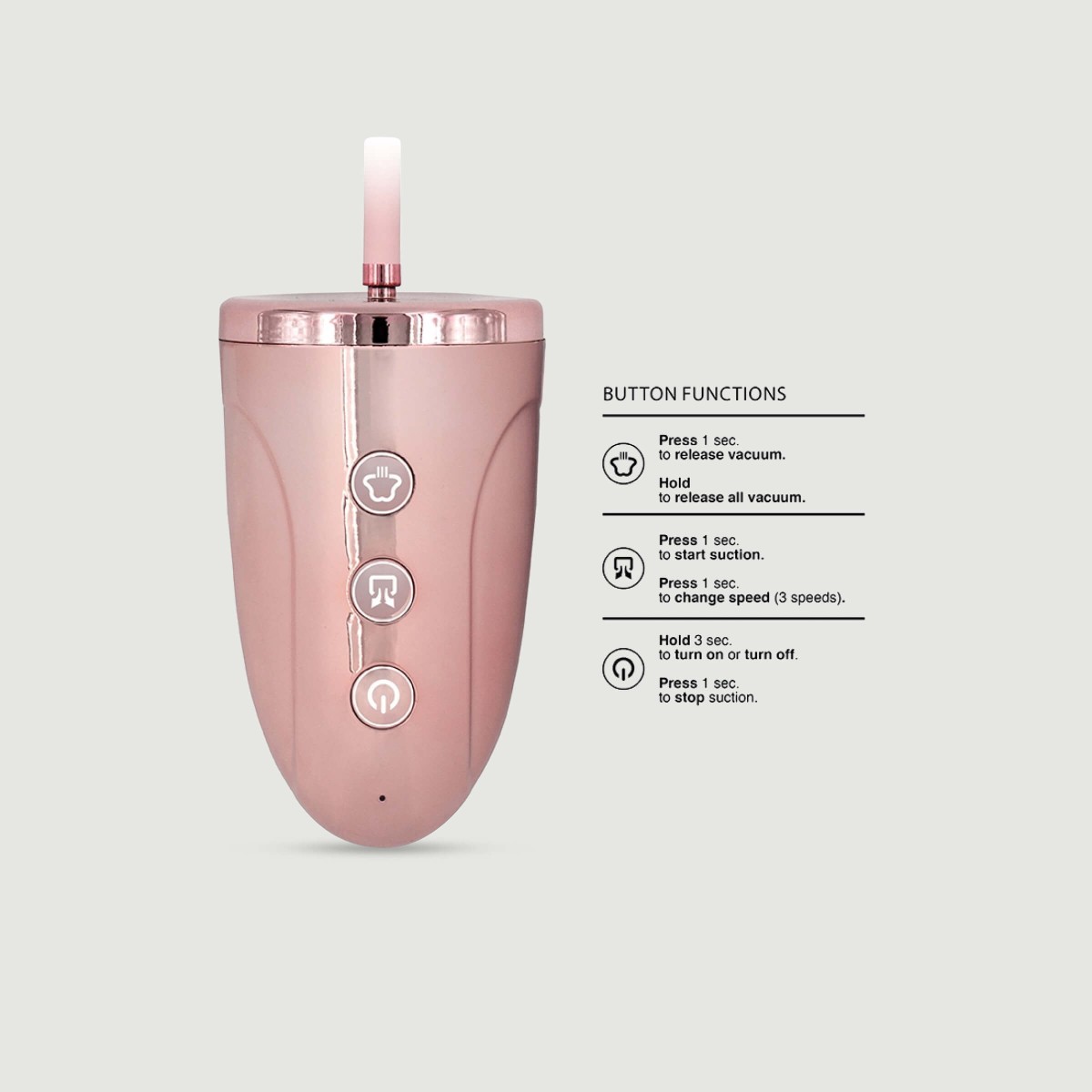 Medium Automatic Rechargeable Nipple & Clitoral Pump Set by Sexopolis