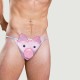 Ανδρικό String Γουρούνι Pig Funny Mens Bikini - Κόκκινο by Sexopolis