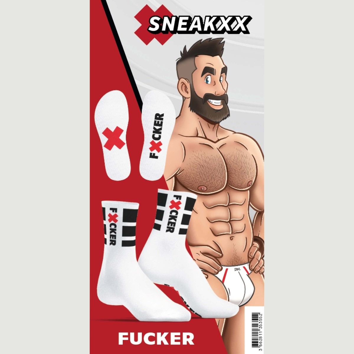 Ανδρικές Κάλτσες FUCKER Socks - Λευκές by Sexopolis
