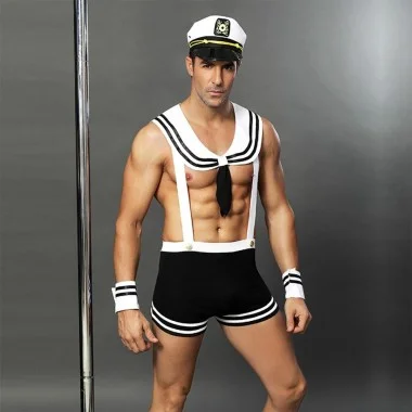 Ανδρική Στολή Ναύτη με Καπέλο Sexy Sailor Costume with Hat