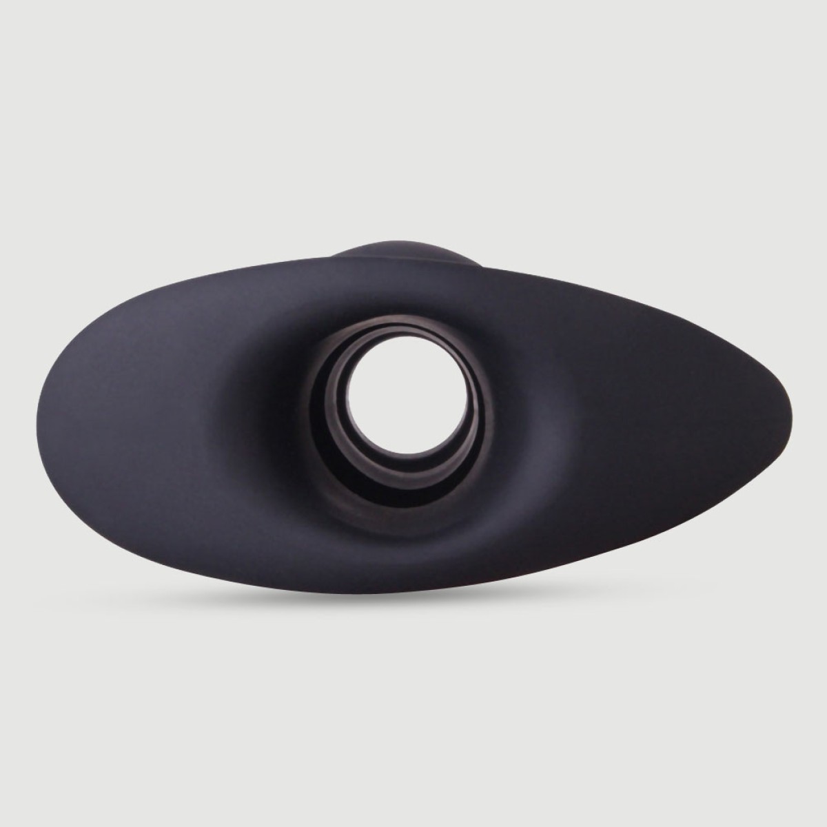 No.3 Large Silicone Hollow Butt Plug - Black by Sexopolis