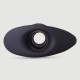 No.3 Large Silicone Hollow Butt Plug - Black by Sexopolis