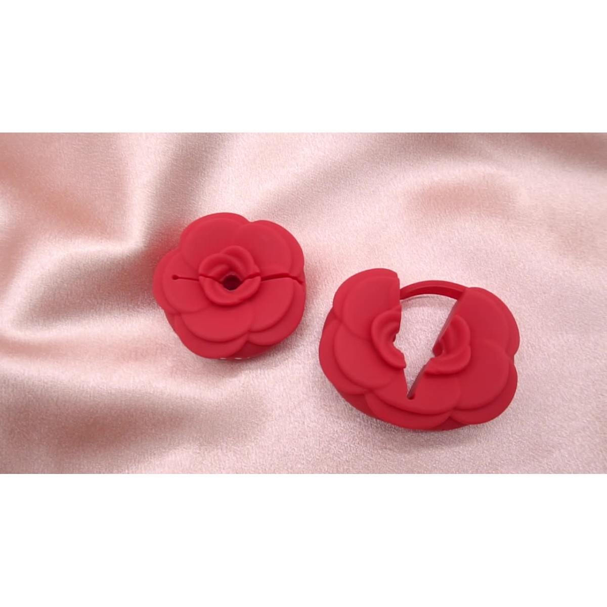 App Controlled Butterfly Vibrating Nipple Clamps - Red by Sexopolis