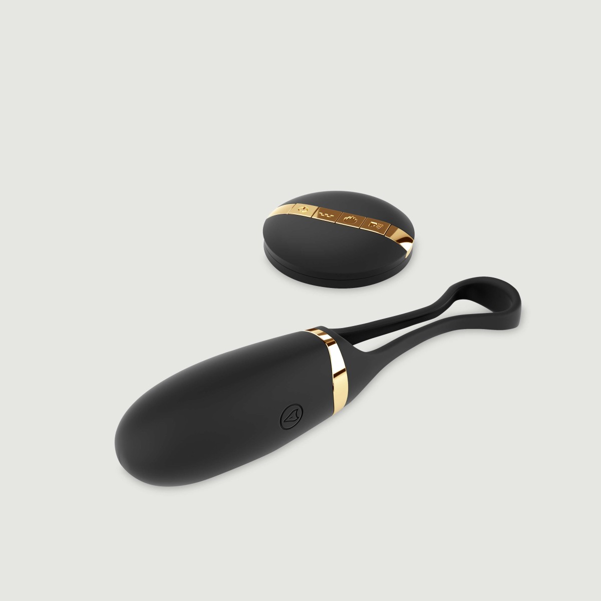 Secret Delight Voice Activated Remote Controlled Deluxe Vibrator - Gold/Black by Sexopolis