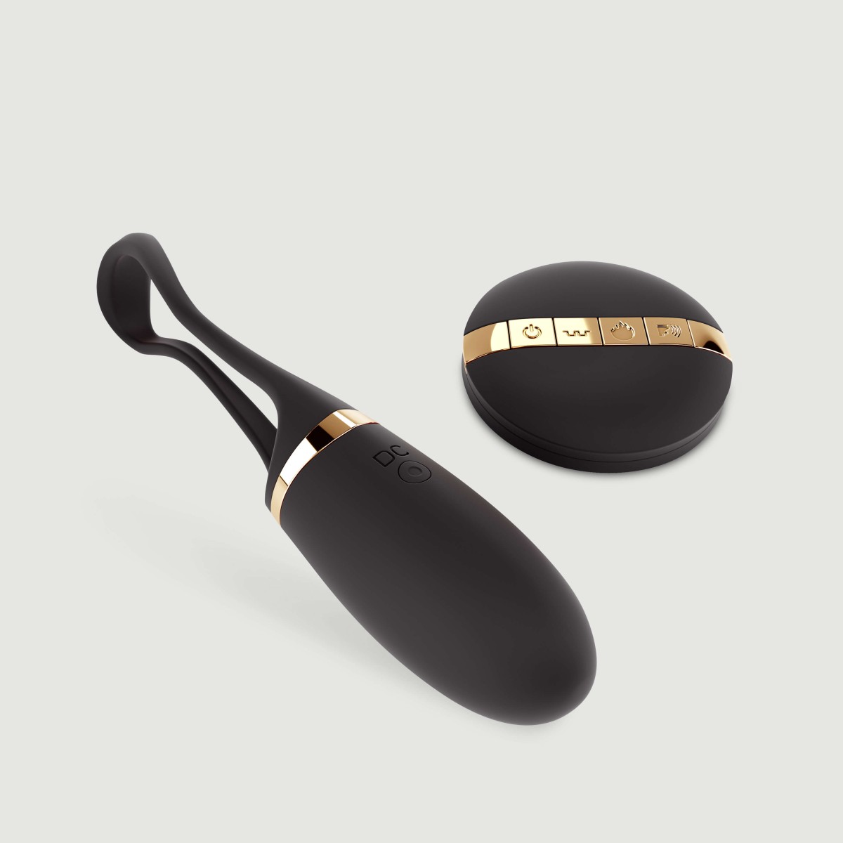 Secret Delight Voice Activated Remote Controlled Deluxe Vibrator - Gold/Black by Sexopolis