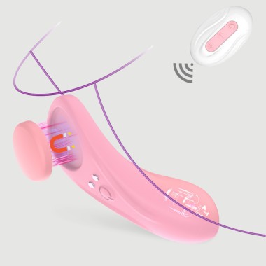 Ασύρματος Δονητής Σιλικόνης Εσωρούχου Tiana Panty Remote Controlled Silicone Vibrator - Ροζ