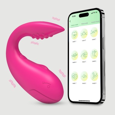 Ασύρματος Δονητής Σιλικόνης με Application Sexopolis Cleo App Controlled Silicone Premium Vibrator - Ροζ