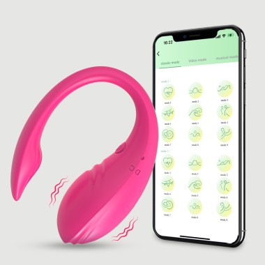 Ασύρματος Δονητής Σιλικόνης με Application Sexopolis Kala App Controlled Silicone Premium Vibrator - Ροζ