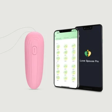 Bullet Δονητής με Application Sexopolis Lulu App Based Silicone Bullet Vibrator - Απαλό Ροζ