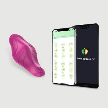 Anika App Controlled Silicone Panty Egg Vibrator - Pink