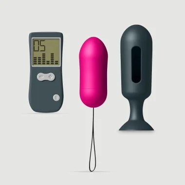 Ασύρματη Δονούμενη Σφήνα Genious Secret Remote Controlled Vibrating Butt Plug - Κόκκινο/Μαύρο