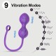 Κολπικές Μπάλες Σιλικόνης Με Application My Kegel Partner Silicone App Control Kegel Balls - Μωβ by Sexopolis