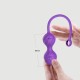 Κολπικές Μπάλες Σιλικόνης Με Application My Kegel Partner Silicone App Control Kegel Balls - Μωβ by Sexopolis