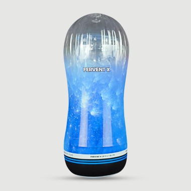 The Quickie Expert's Ribbed Male Masturbator - Blue