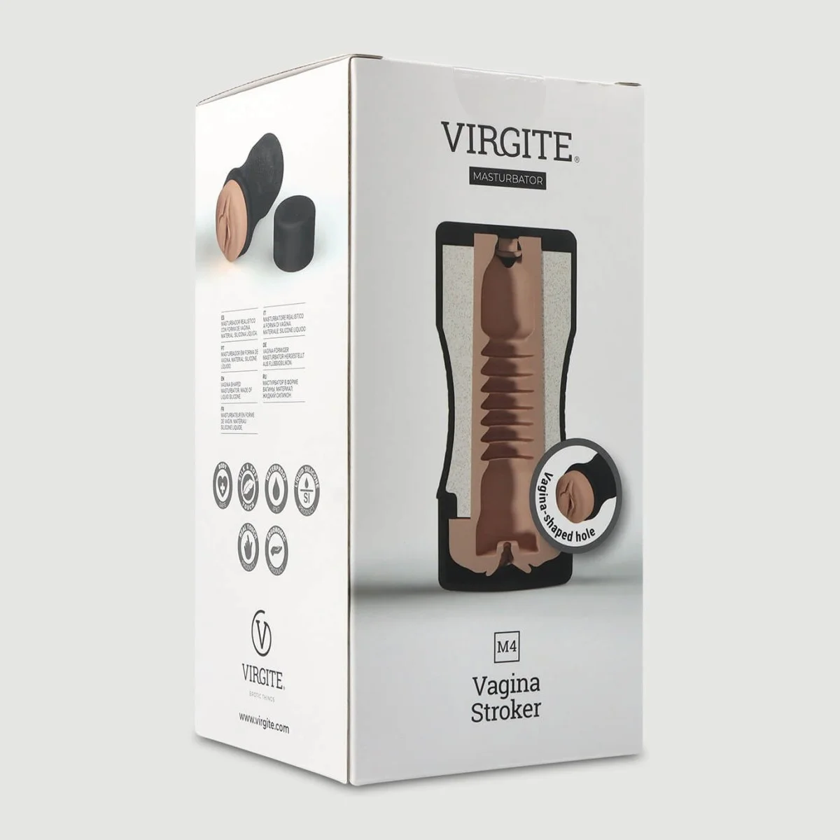 M4 Soft Silicone Vagina Stroker - Flesh by Sexopolis