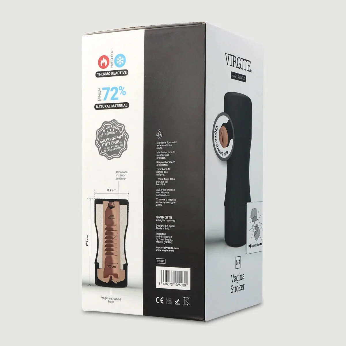 M4 Soft Silicone Vagina Stroker - Flesh by Sexopolis