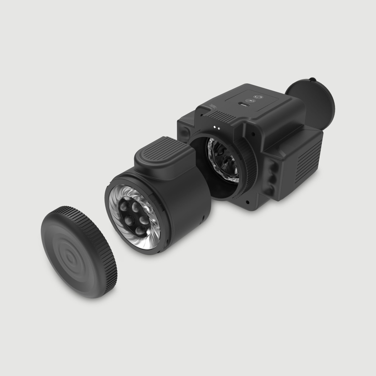 Δονούμενο Αυνανιστήρι Με Περιστροφική Κίνηση 7 Function Vibrating & Rotating Handheld Male Masturbator - Μαύρο by Sexopolis