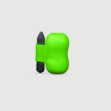 Glow In The Dark Vibrating Masturbator - Green