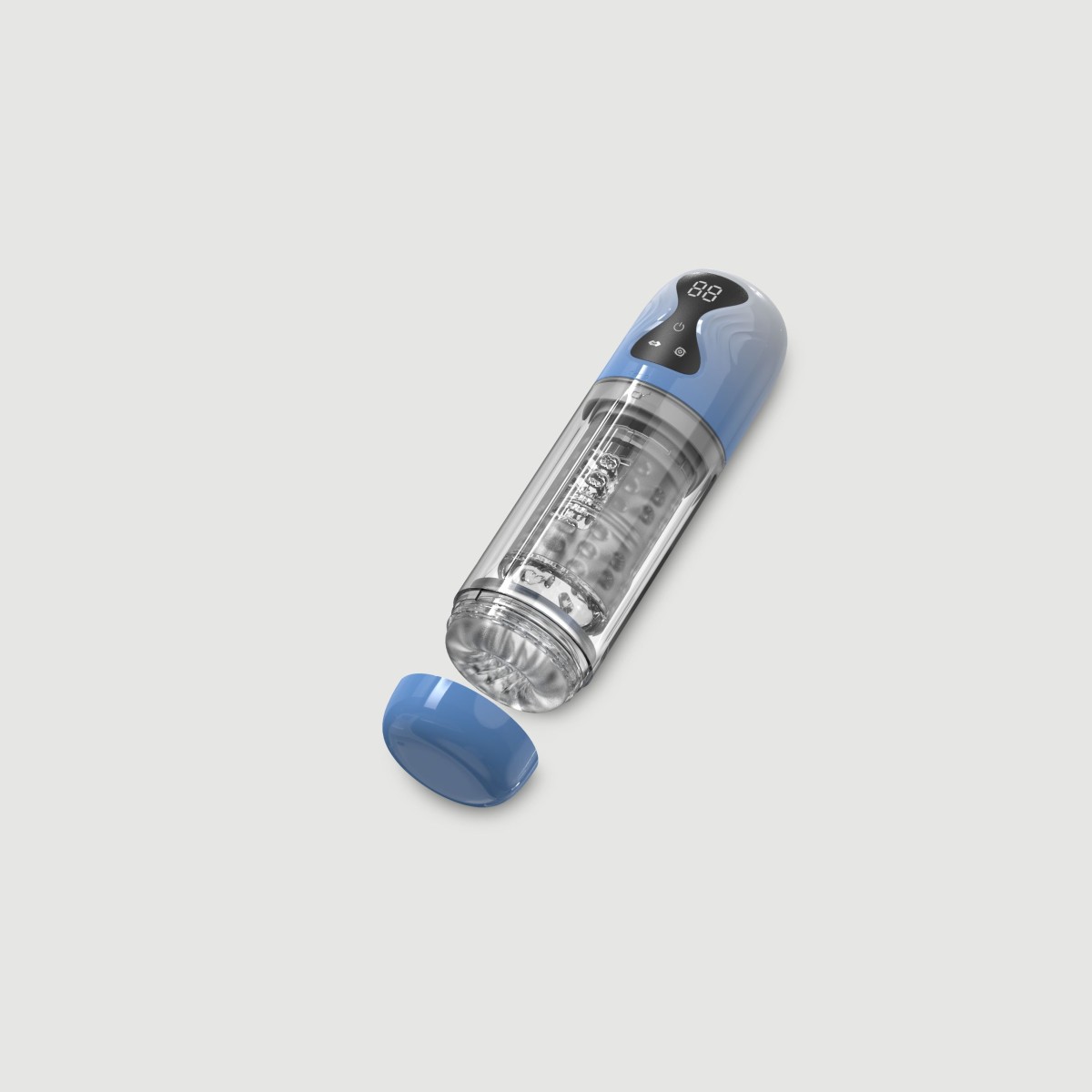 Περιστρεφόμενο Αυνανιστήρι Με Αναρρόφηση Deep Sucker 7 Function Rotating & Sucking Male Masturbator - Μπλε by Sexopolis