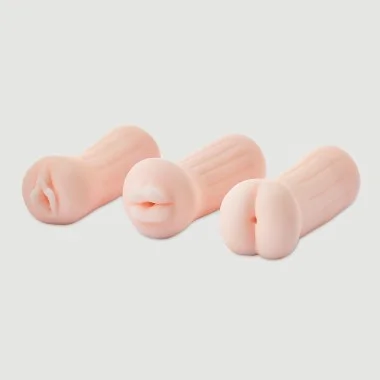 The Girl Next Door Tina Set Of 3 Pocket Strokers - Flesh