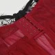 Plus Size Σέξι Διαφανές Σετ Babydoll Με Δαντέλα & Άνοιγμα Πλάτης Sexy Splicing Sheer Eyelash Trim Lace Back Split Babydoll Set With Underwire – Κόκκινο by Sexopolis