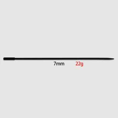 350 x 7 mm Silicone Urethral Sound - Black