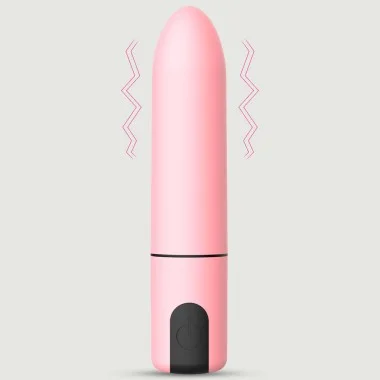 Επαναφορτιζόμενος Bullet Δονητής Σιλικόνης Doria Rechargeable Silicone Bullet Vibrator - Ροζ