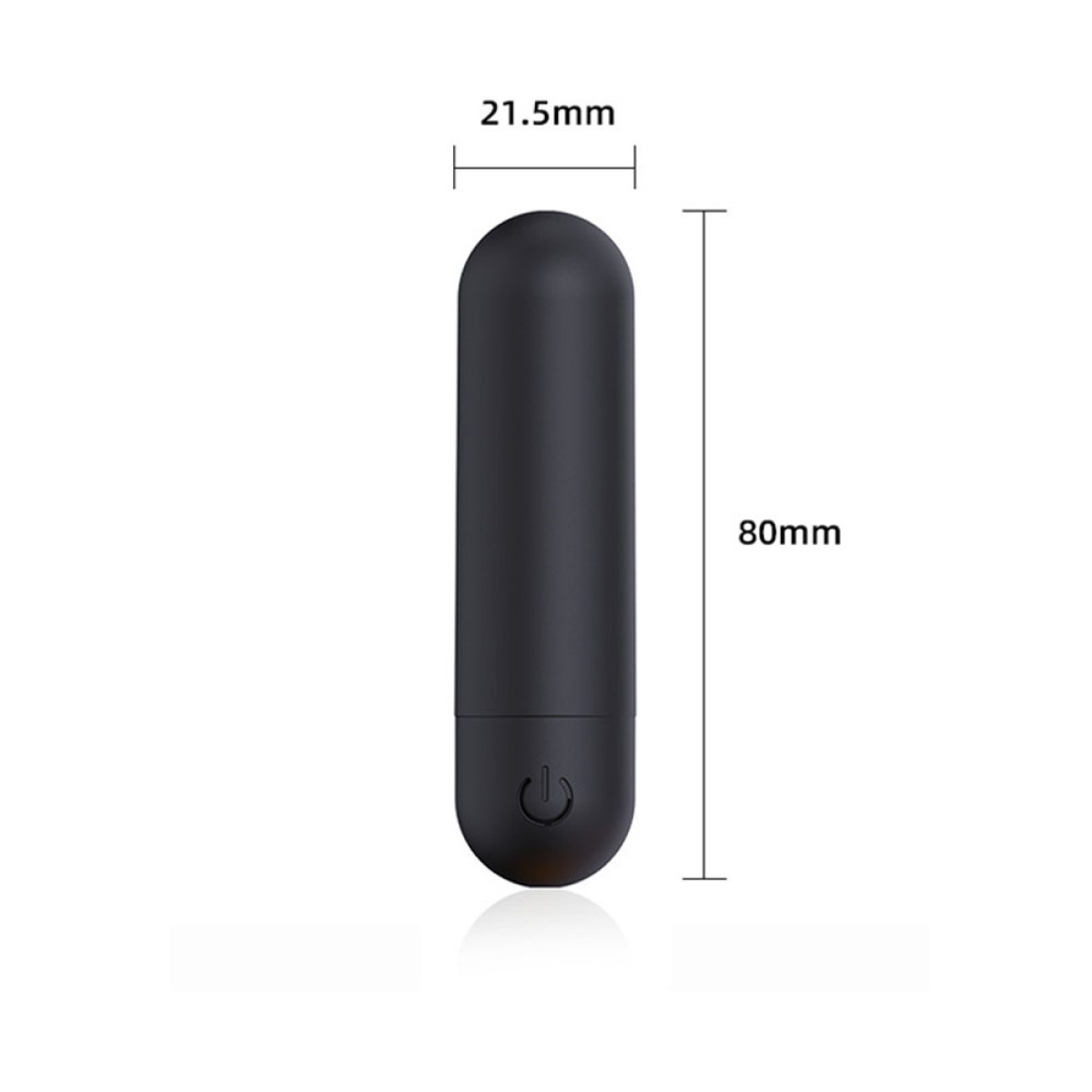 Επαναφορτιζόμενος Bullet Δονητής Σιλικόνης Varin Rechargeable Silicone Bullet Vibrator - Μαύρος by Sexopolis