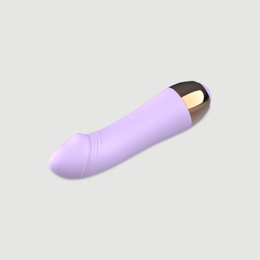 Mini Bullet Δονητής Σιλικόνης Mini Dick Silicone VIbrating Bullet - Μωβ