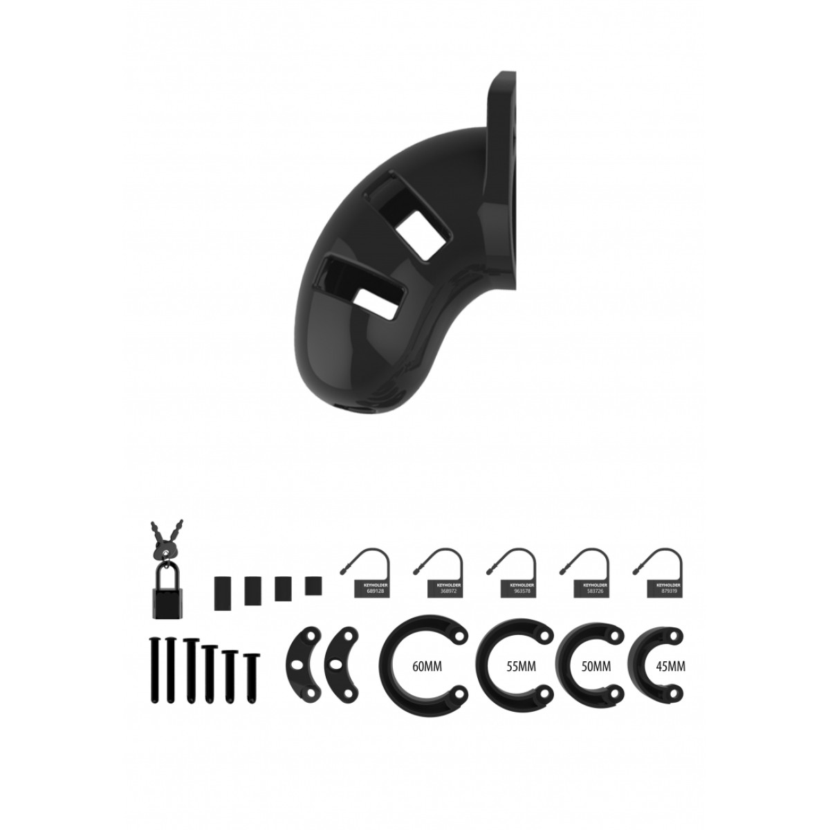 Mancage Model 13 Chastity Cage - Black by Sexopolis