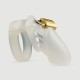 Κλουβί Πέους Με Κλειδαριά Softy Plastic Chastity Cage With Lock - Διάφανο by Sexopolis