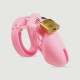 Κλουβί Πέους με Κλειδαριά Softy Plastic Chastity Cage With Lock - Ροζ by Sexopolis