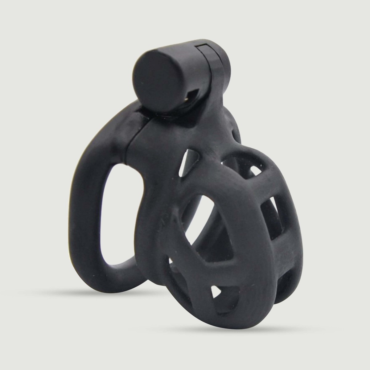 Solid Aspic Chastity Cage 5 x 3,2 cm - Black by Sexopolis