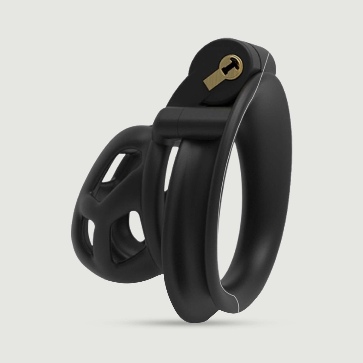 Solid Aspic Chastity Cage 5 x 3,2 cm - Black by Sexopolis