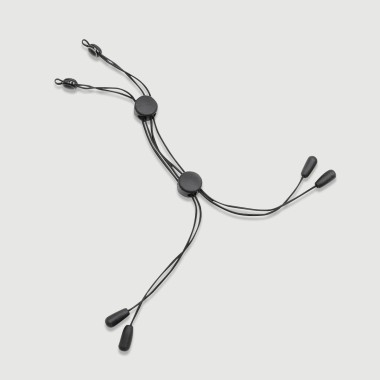 Adjustable Breast & Nipple Strap With Elastic Cords – Black