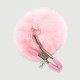 Adjustable Nipple Clamps With Fur Pom Poms – Pink by Sexopolis