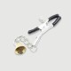 Nipple Clamps With Chain & Metal Bells – Golden/Silver by Sexopolis