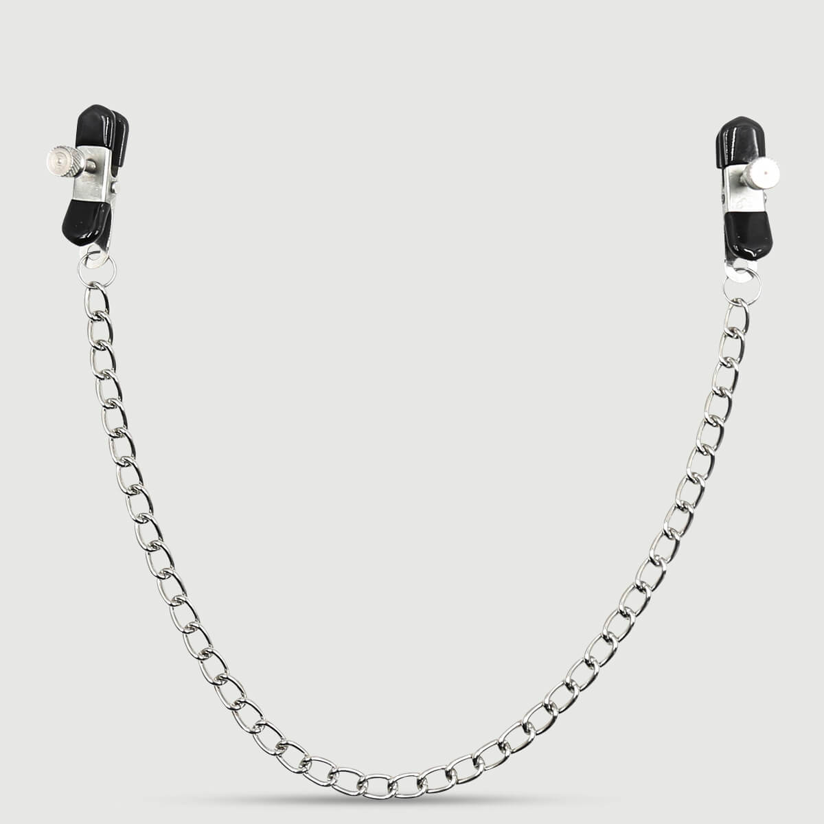 Σφιγκτήρες Θηλών Με Αλυσίδα & Ρυθμιζόμενη Πίεση Nipple Clamps With Chain & Adjustable Pressure – Ασημί by Sexopolis