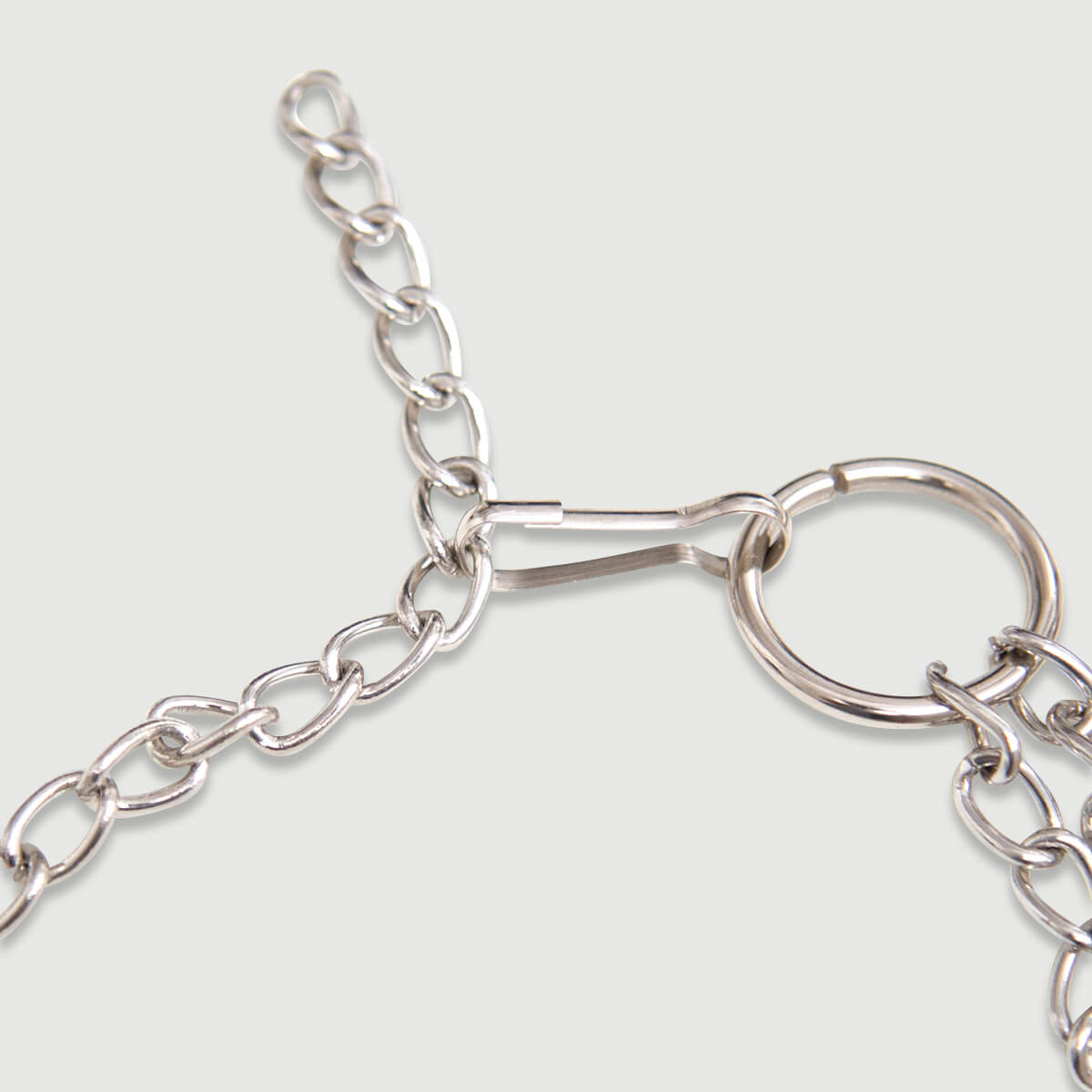 Nipple Clamps With Chains & Penis Ring – Silver by Sexopolis