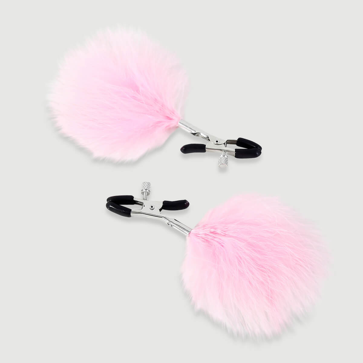 Nipple Clamps With Feathers – Pink by Sexopolis