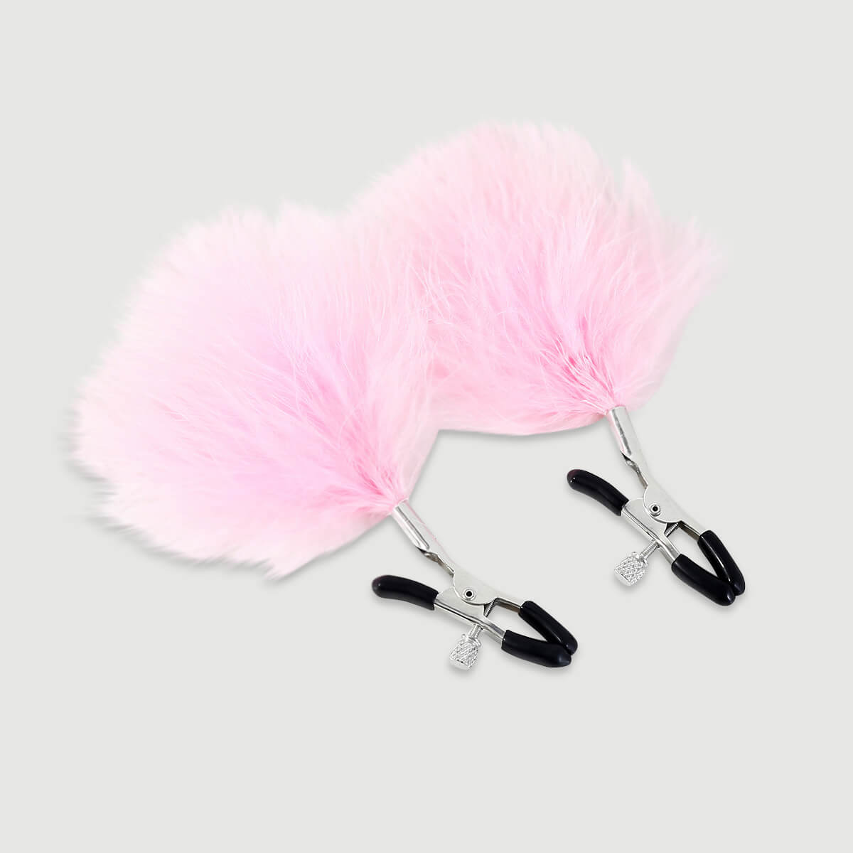 Nipple Clamps With Feathers – Pink by Sexopolis