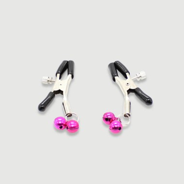 Nipple Clamps With Bells – Pink
