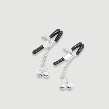 Nipple Clamps With Metal Bells – Silver