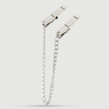 Nipple Clamps With Metal Chain – Silver
