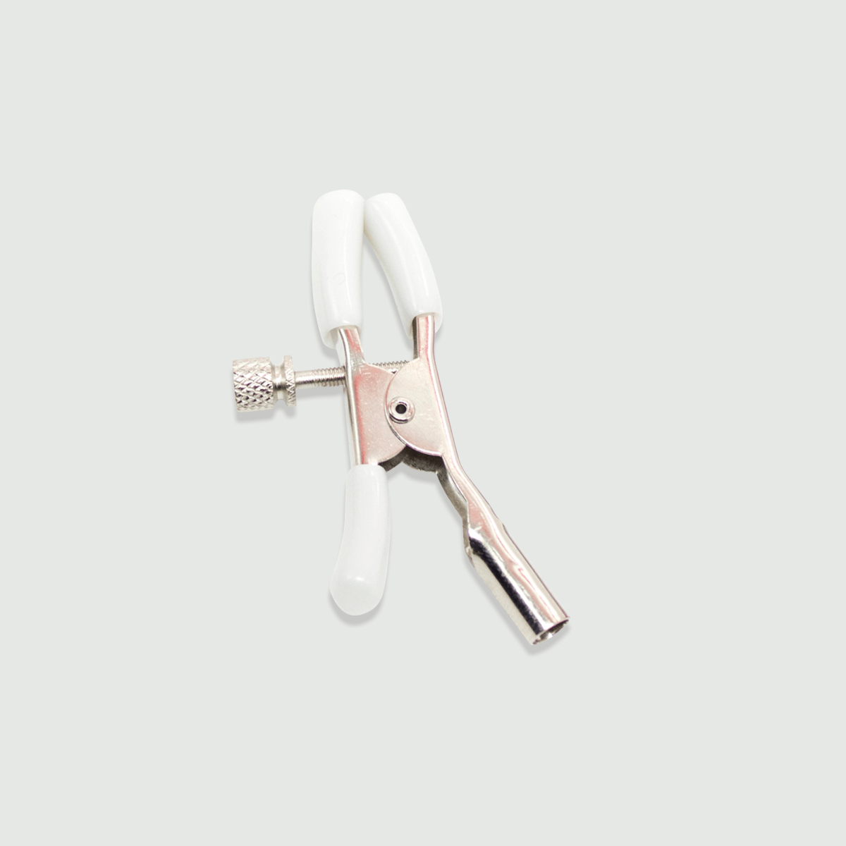 Nipple Clamps With Adjustable Metal Clip – White by Sexopolis