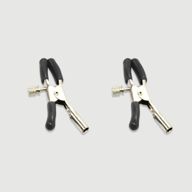 Nipple Clamps With Adjustable Metal Clip – Black